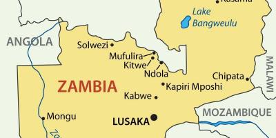 Mapa kitwe Zambie