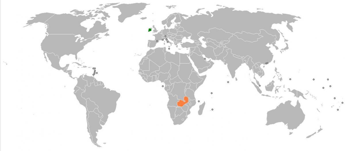 Zambie mapa světa